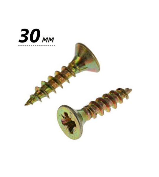 Шуруп 3*30 потайной для дерева ЖЦ (1000)