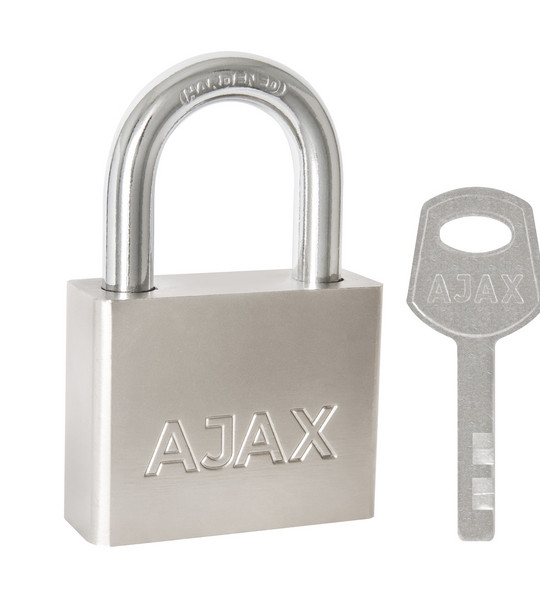 Замок навесной PD-3060 (PD-30-60) 3  fin key/блистер (42579) (AJAX)
